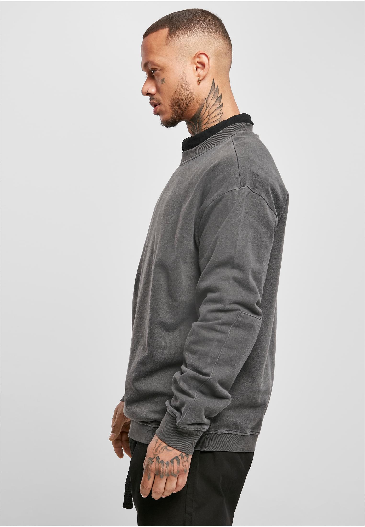 Pigment geverfd ronde hals merel XXL