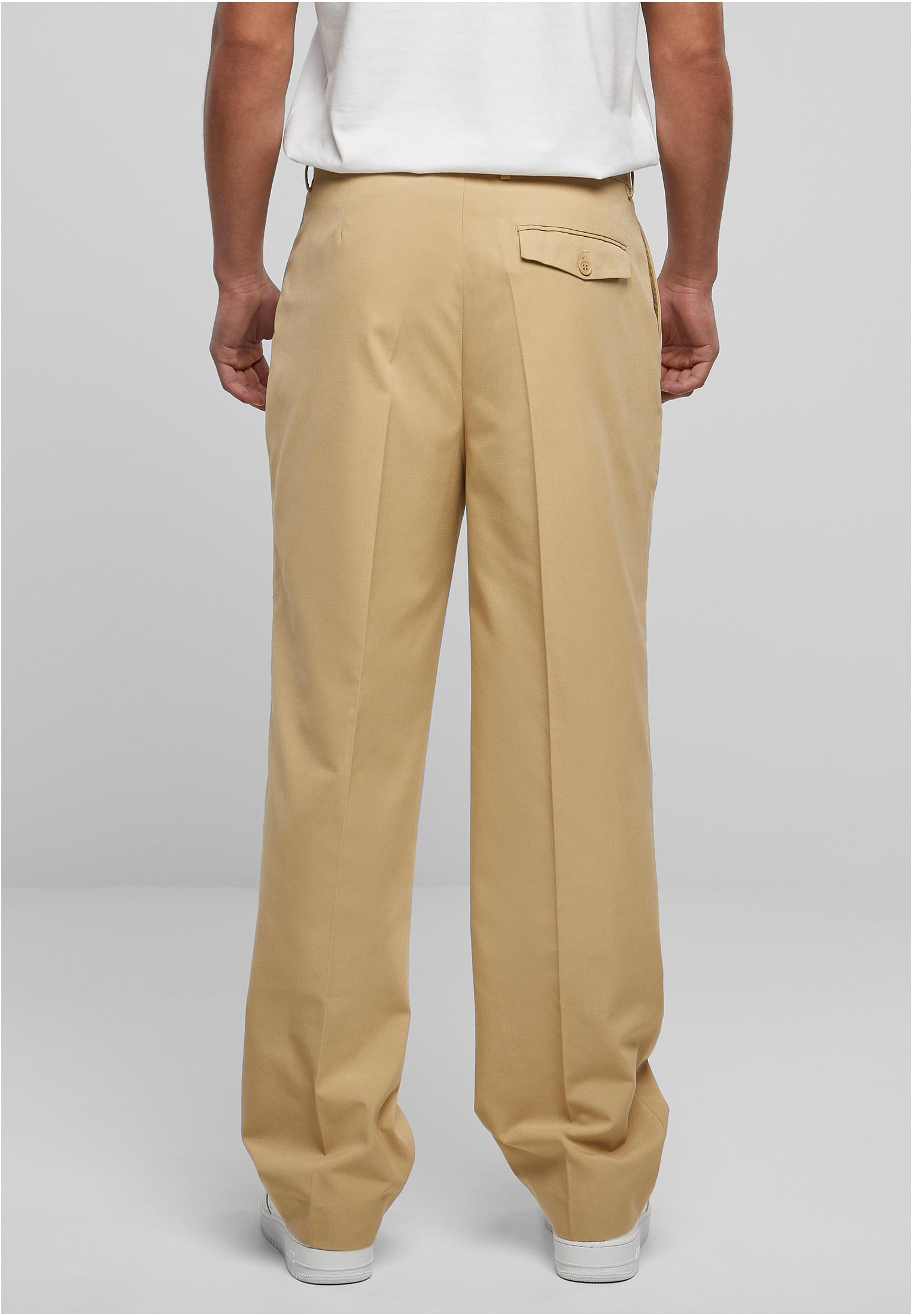 UC Straight Pleat-Front Trousers
