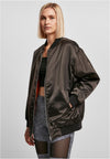 UC Oversized Satin Bomber Jacket
