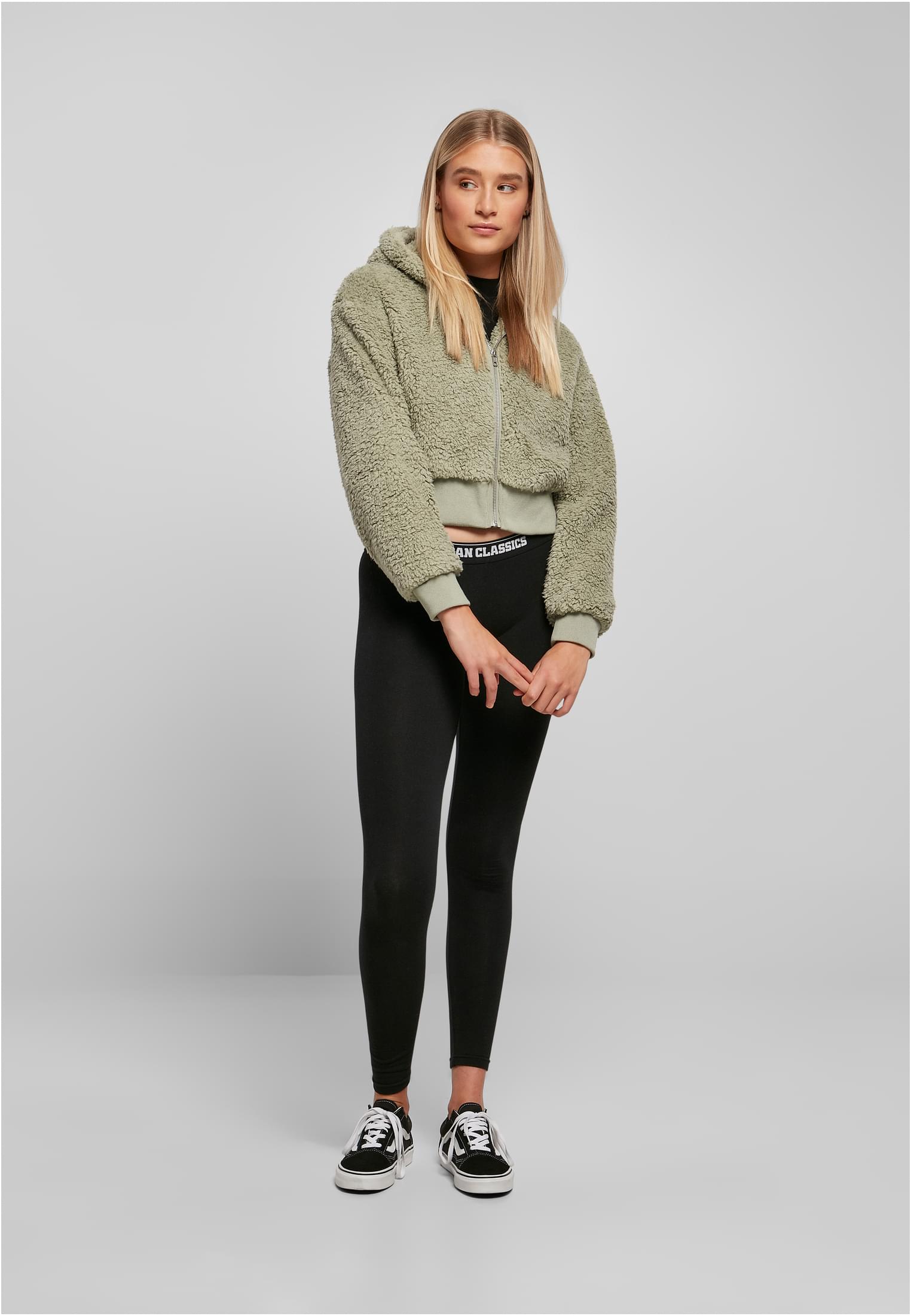 Giacca corta oversize in sherpa UC