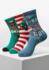 Ho Ho Ho Vánoční ponožky 3-Pack multicolor 35-38