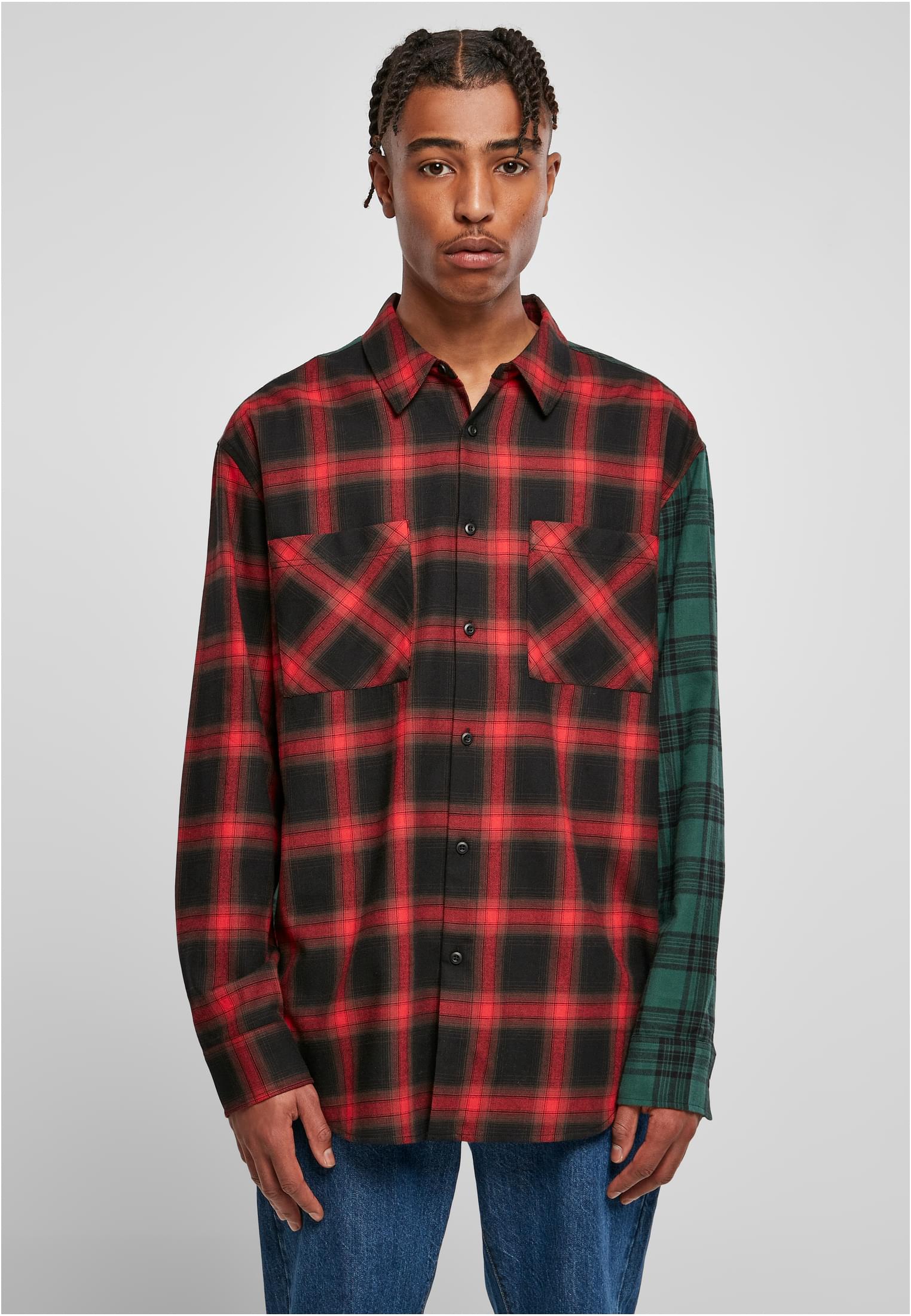 UC Oversized Mix Check Shirt