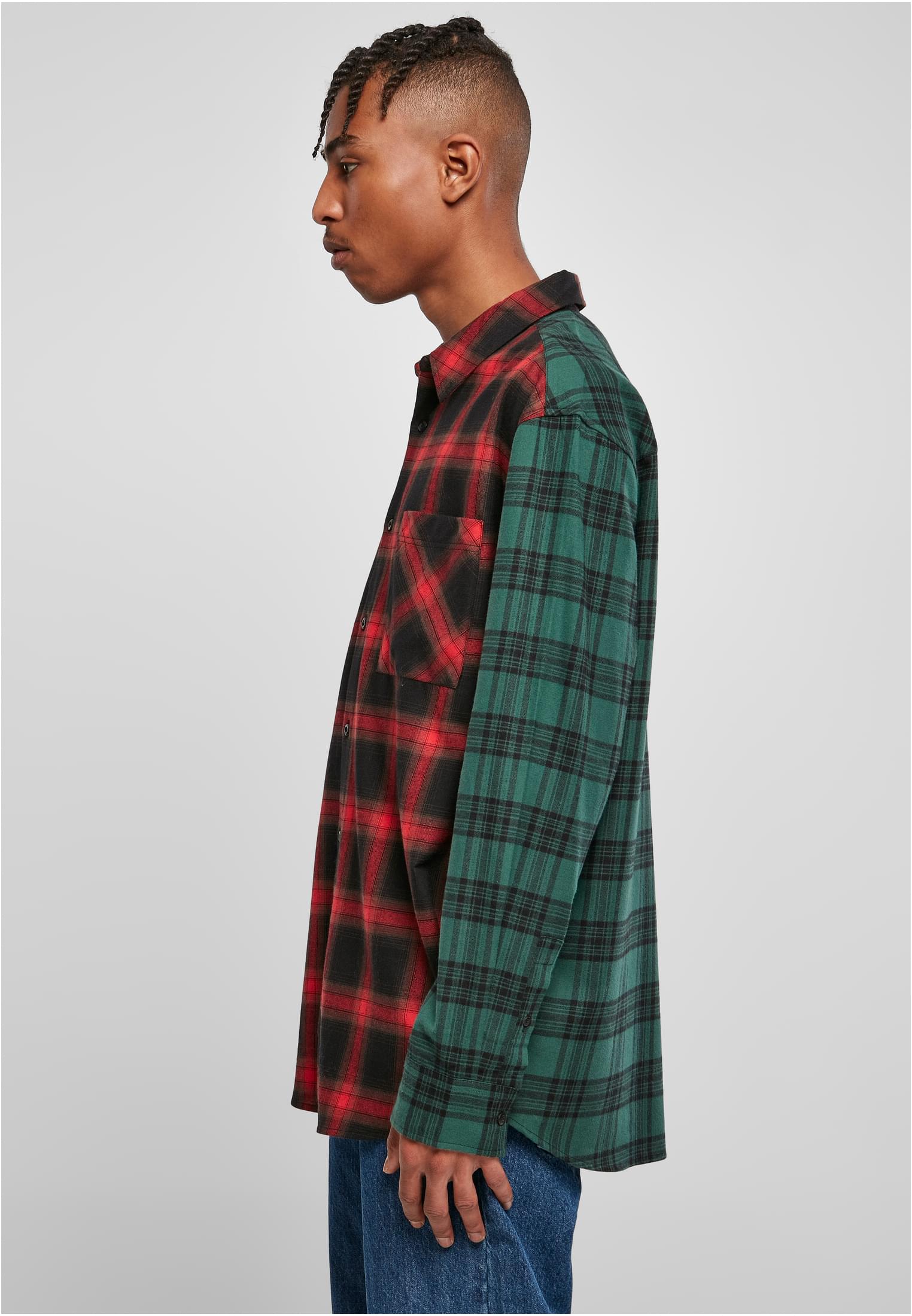 UC Oversized Mix Check Shirt