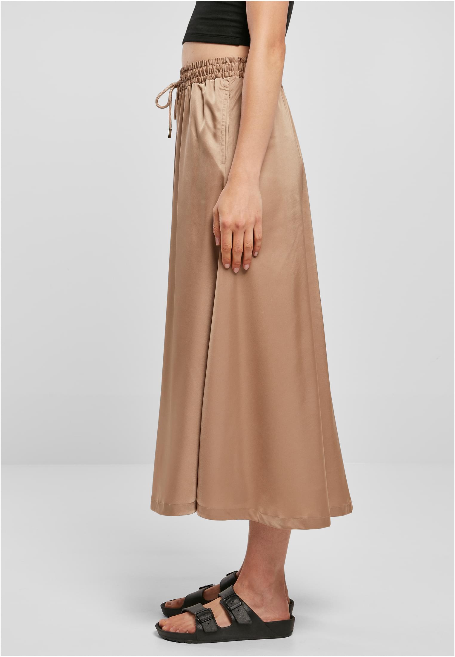 UC saténová midi sukně