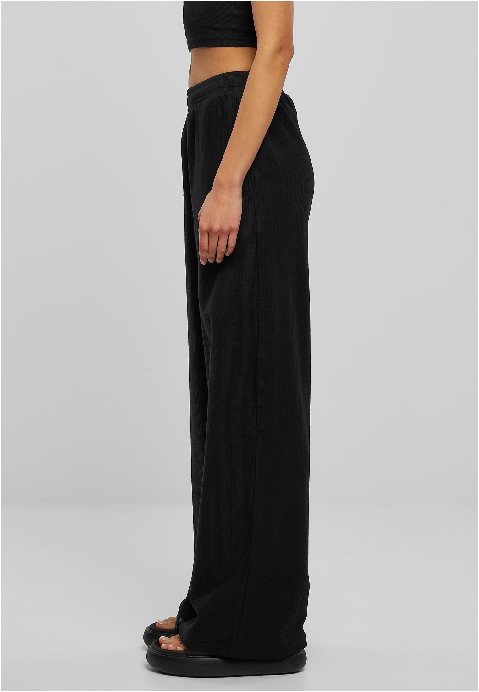 Pantaloni da donna in spugna a coste dritte softseagrass XXL