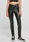 UC Mid Waist Synthetic Leather Pants
