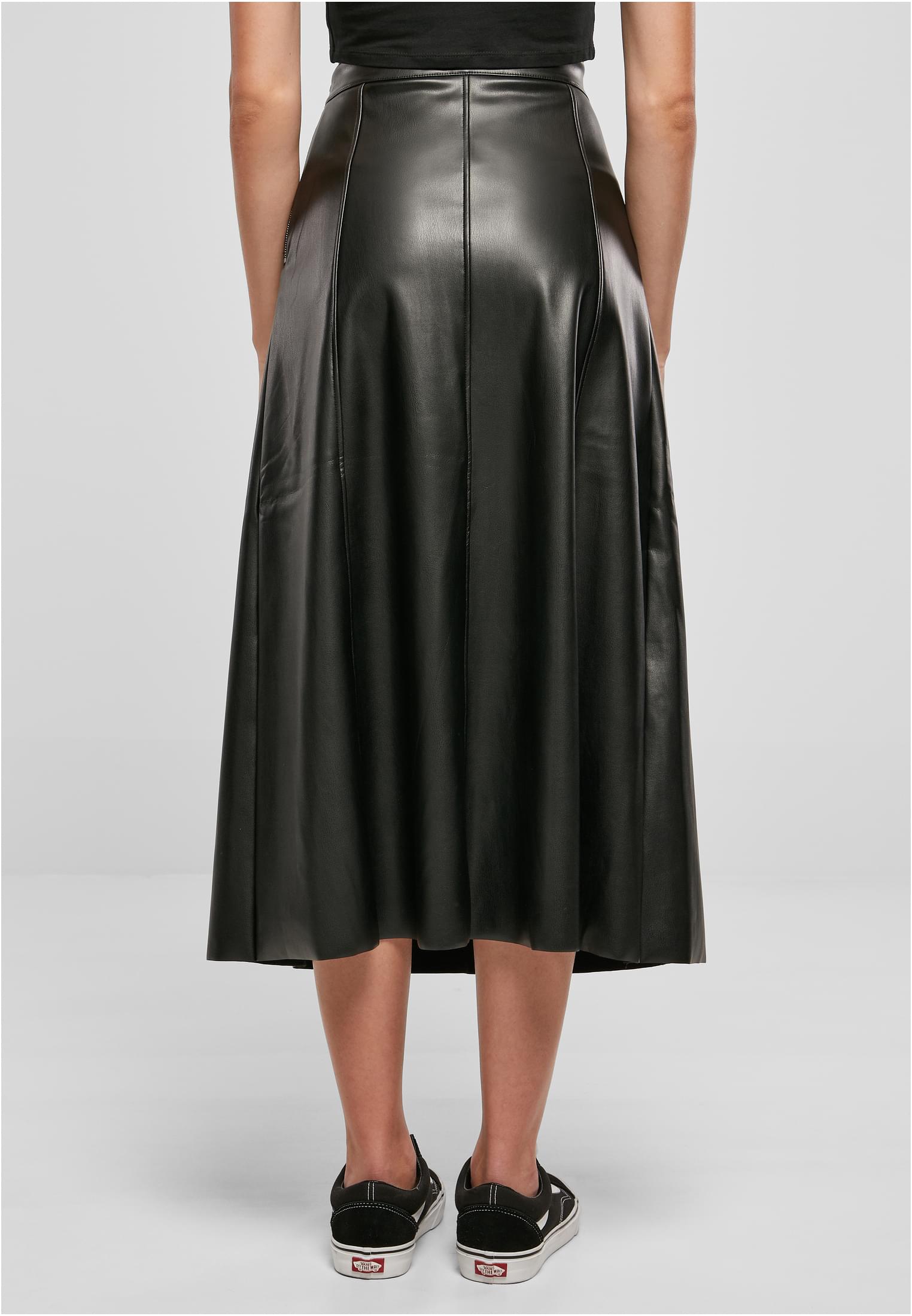 UC Midiskjørt i syntetisk skinn