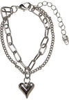 UC Heart Icon Layering Bracelet