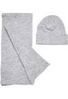 Conjunto básico de gorro e cachecol reciclado UC