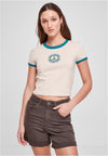 Dame Stretch Jersey Cropped Tee bleg orange/vintage orange XXL