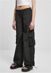 Pantalon cargo large en nylon froissé UC