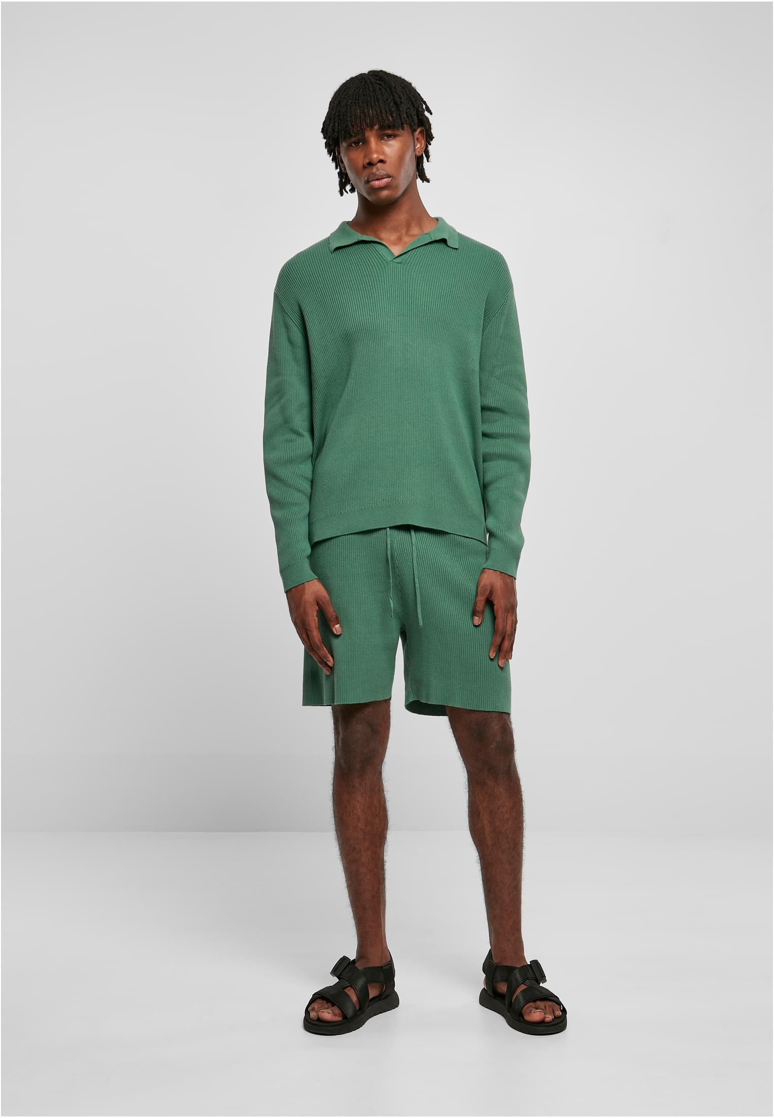 Rebrasti oversized dugi rukav horizon plava XXL