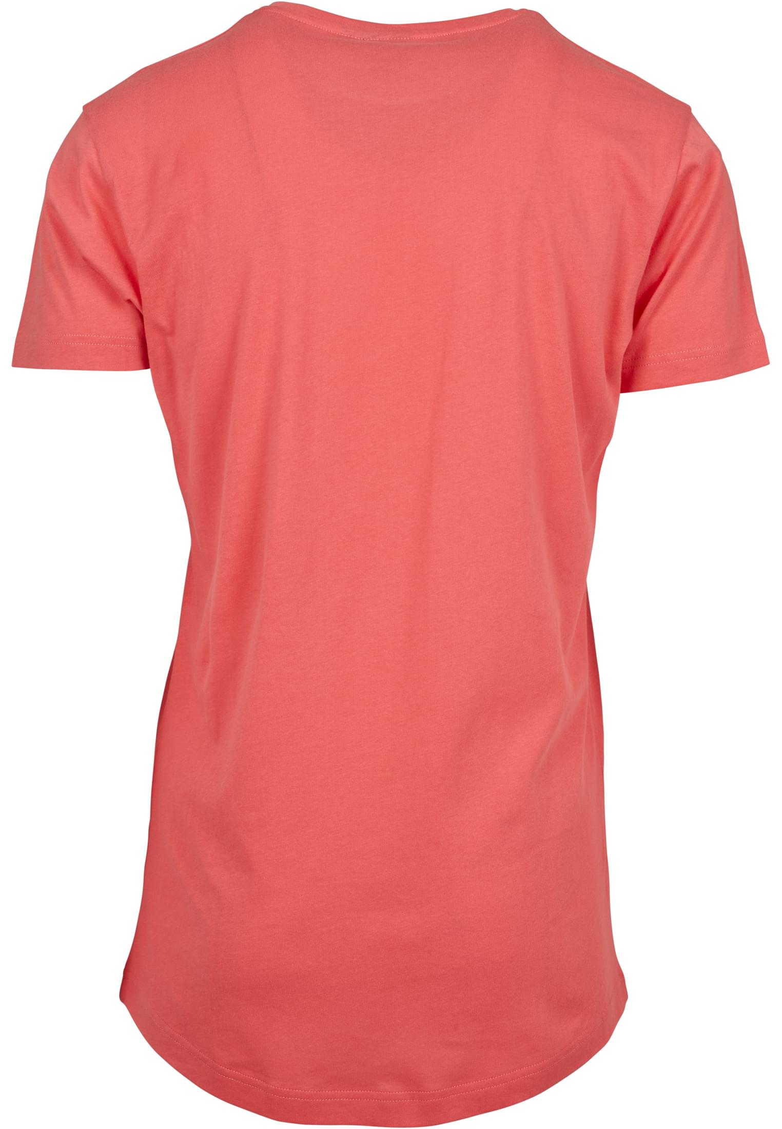 Baksidan av en terrakottafärgad UC Shaped Long Tee.