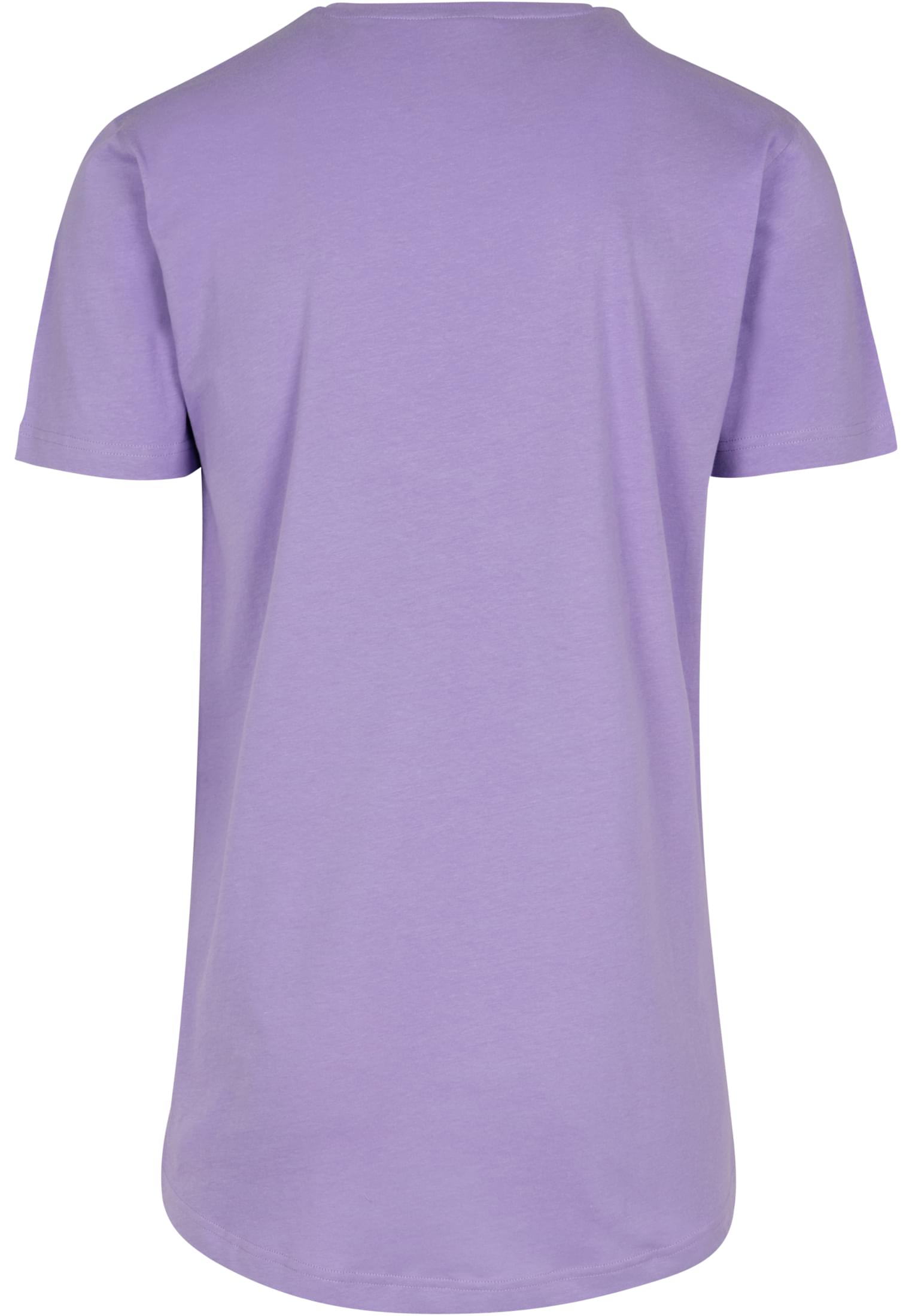 Shaped Long Tee i lila, sedd från baksidan.