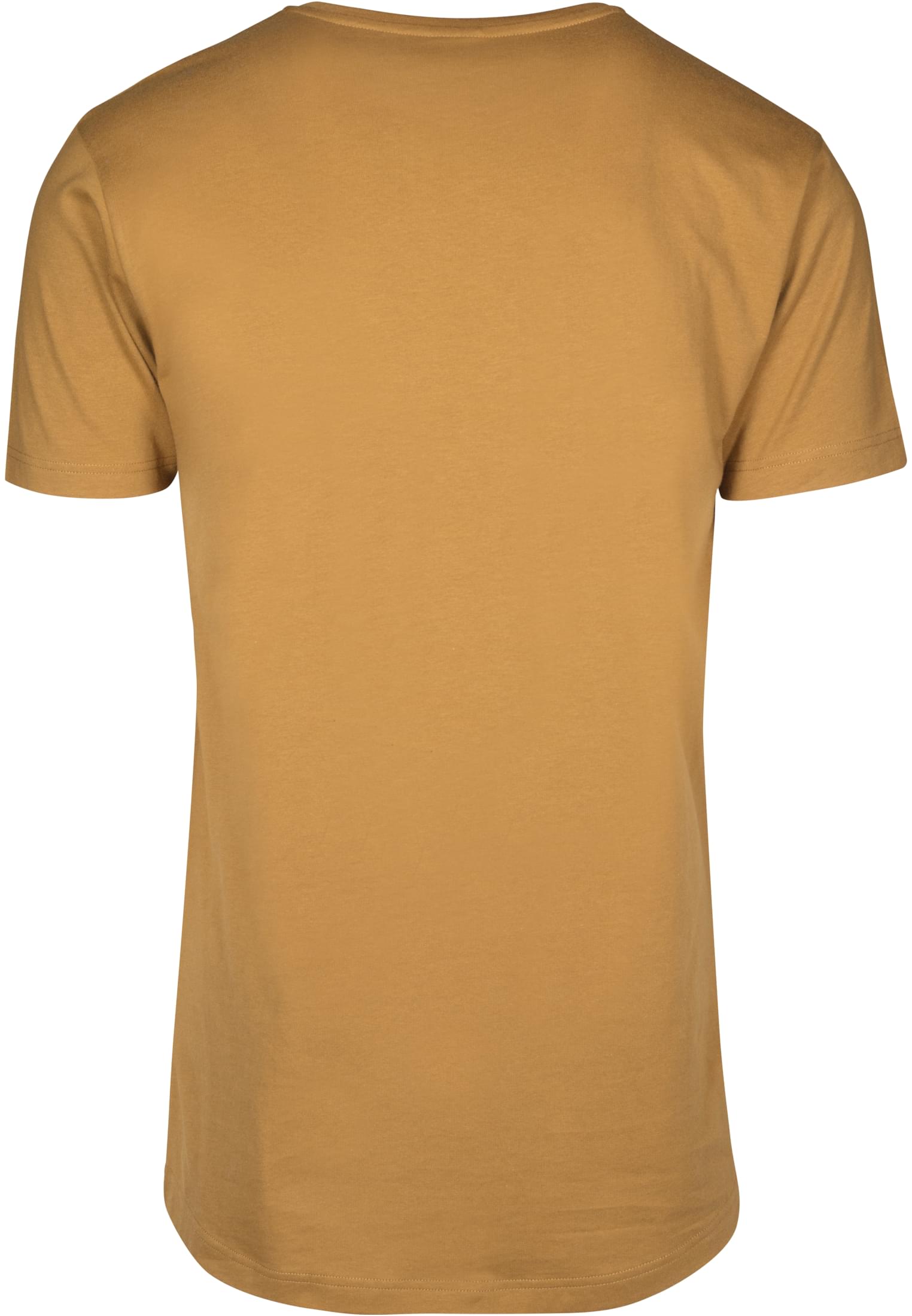Baksidan av herr-t-shirten UC Shaped Long Tee i färgen terracotta.