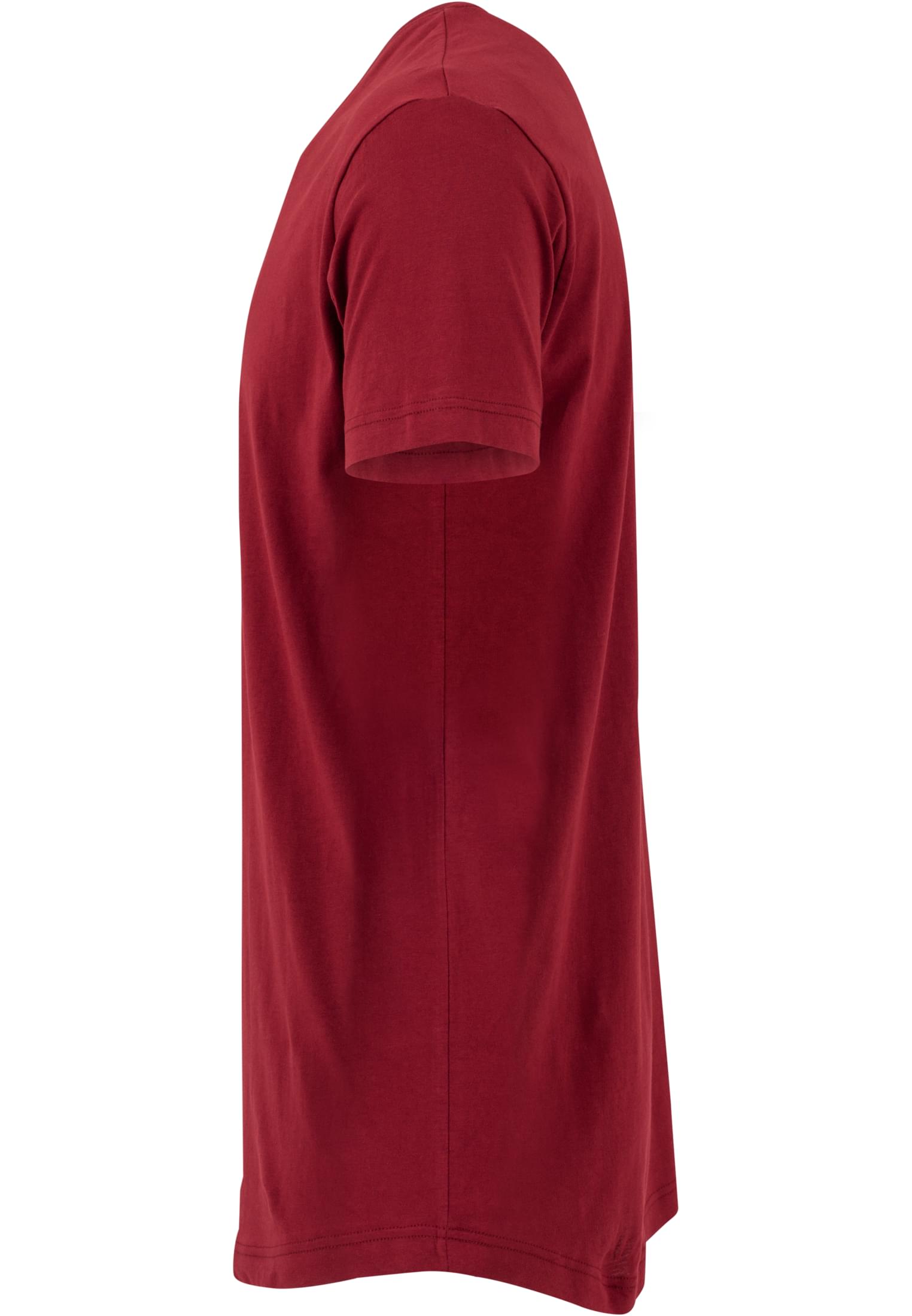 Sidovy av den terrakottafärgade Shaped Long Tee.