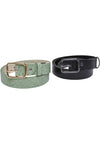 UC Struisvogel Synthetische Leren Riem 2-Pack