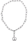 UC Y Chain Peace Pendant Necklace