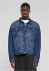 Heavy Unce Boxy Denim Jacket nová světle modrá sepraná XXL