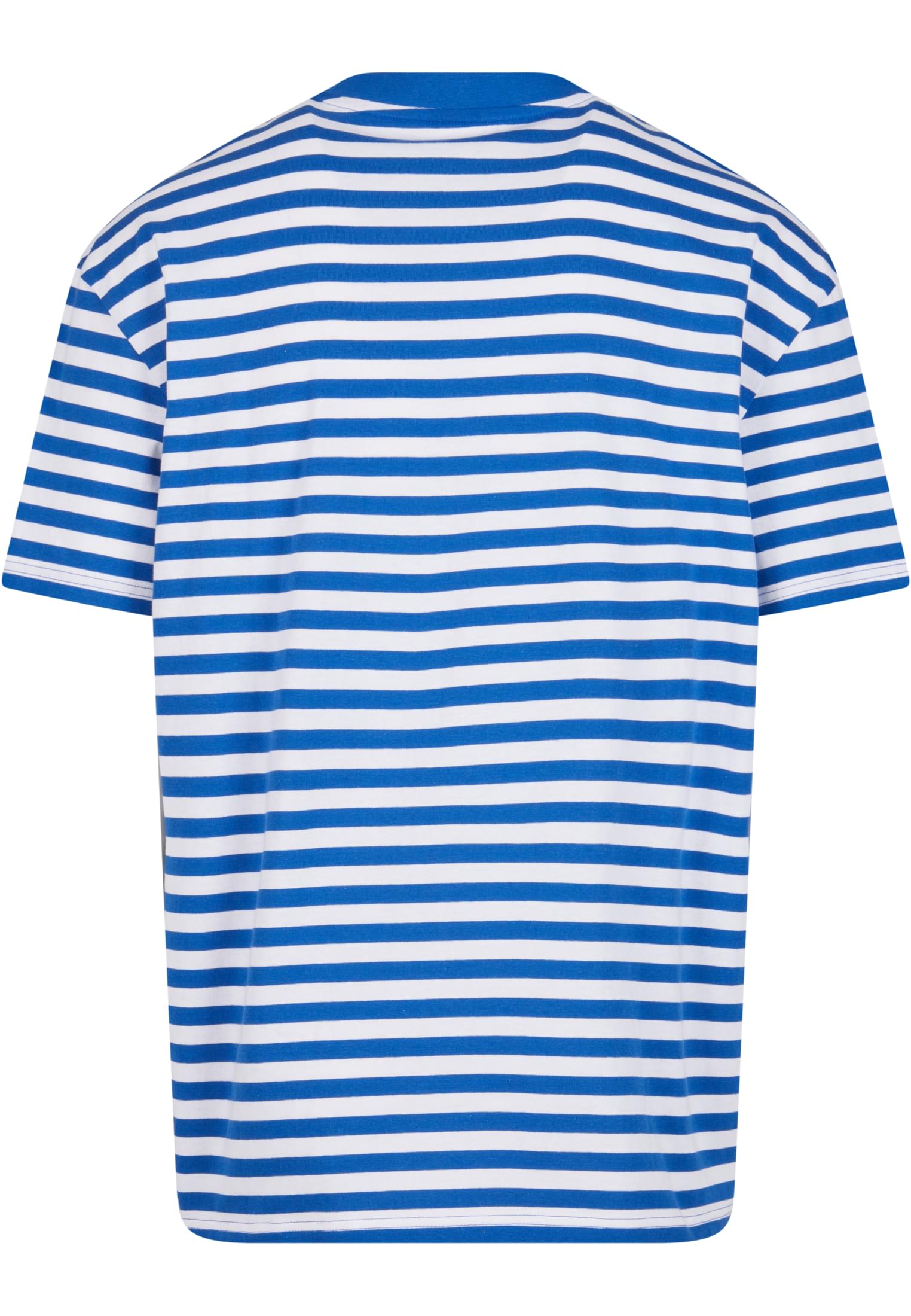 T-shirt a righe regolari bianca/blu reale XXL