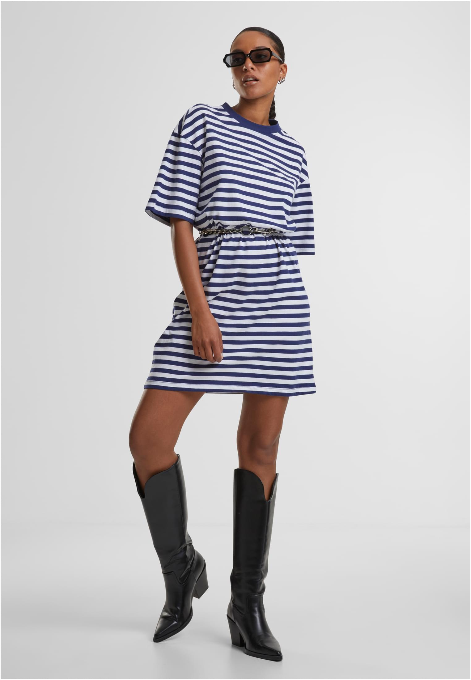 UC Oversized Striped Tee Dress