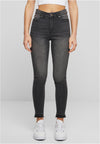 UC Ladies Skinny High Waist Open Hem Jeans