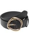Ceinture en cuir synthétique à boucle organique UC