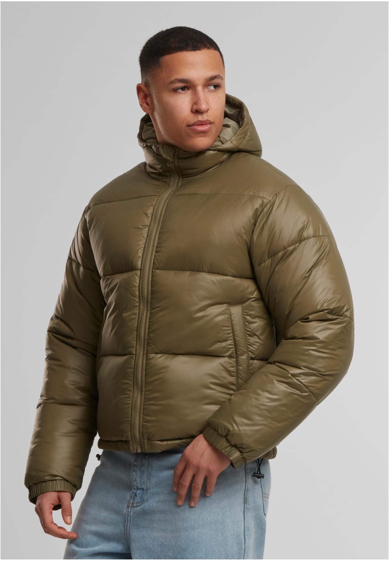 UC Shiny Puffer Jacket With Hood