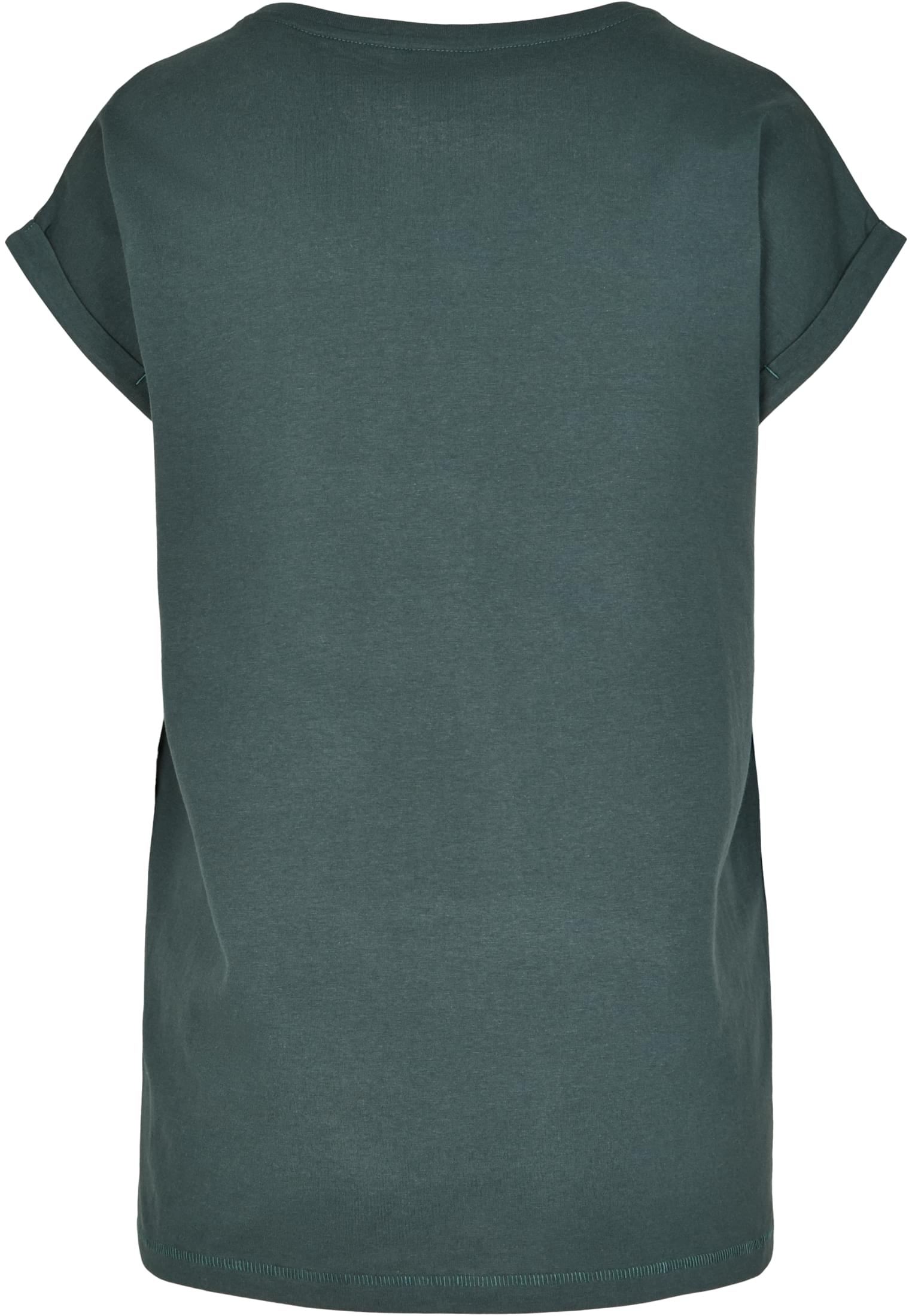 Baksida av Ladies Extended Shoulder Tee i frostmint.