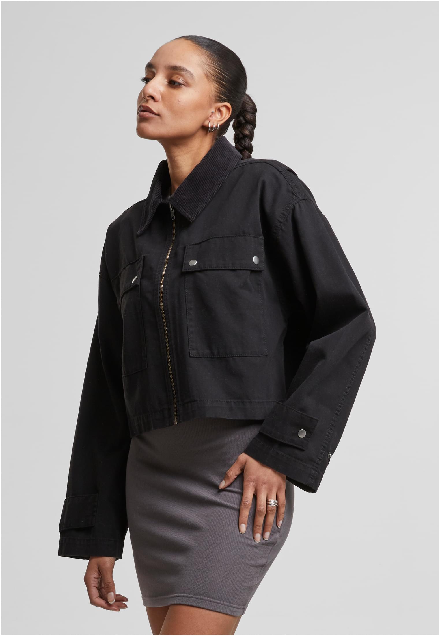 UC Ladies Workwear Cropped Cotton Jacket