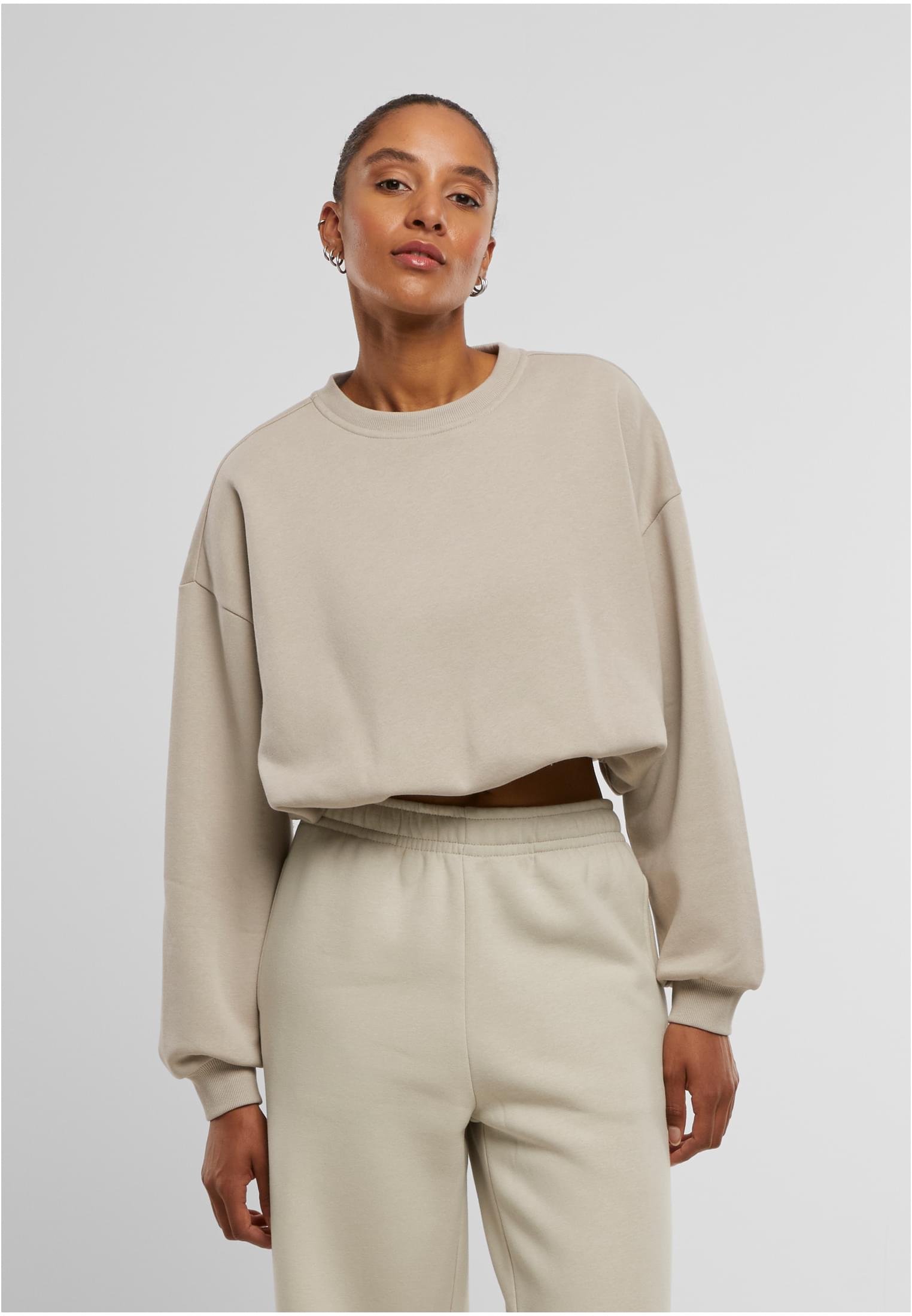 UC Cropped Gathered Sweatshirt