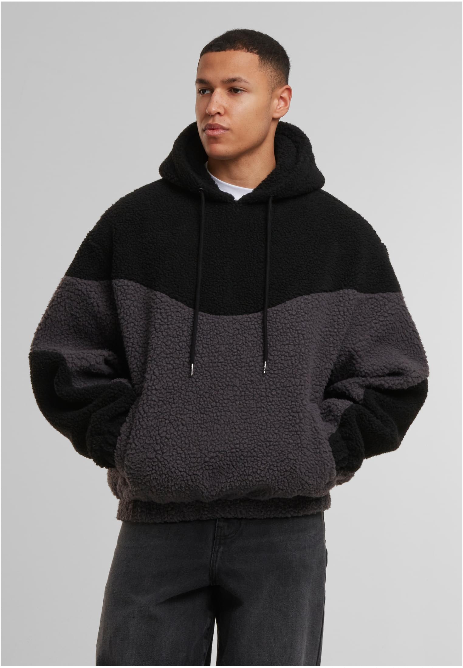 UC Weavy Colorblock Teddy Hoodie