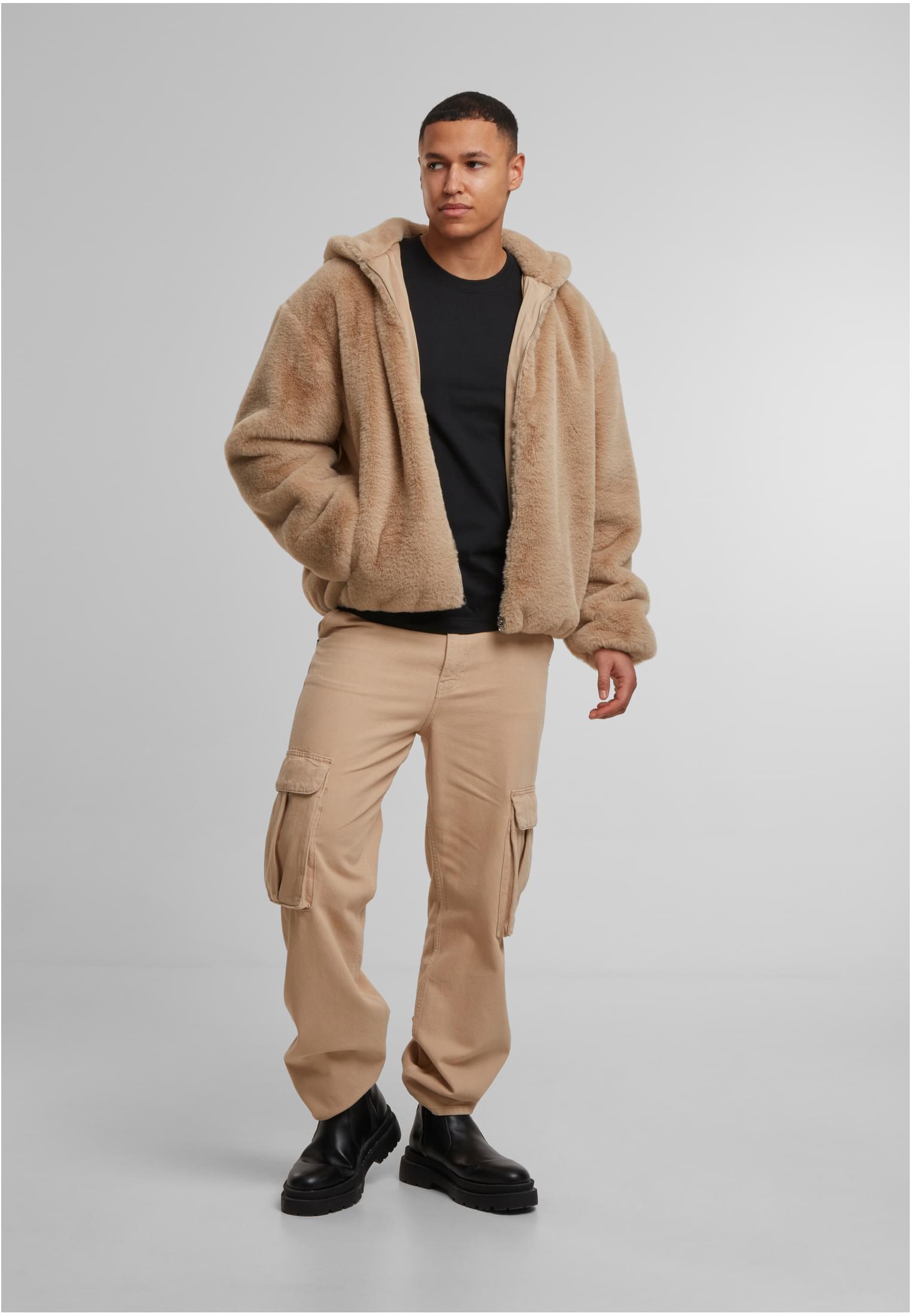 UC Full Zip Faux Fur Hoodie