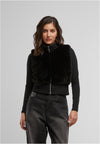 UC Cropped Faux Fur Vest