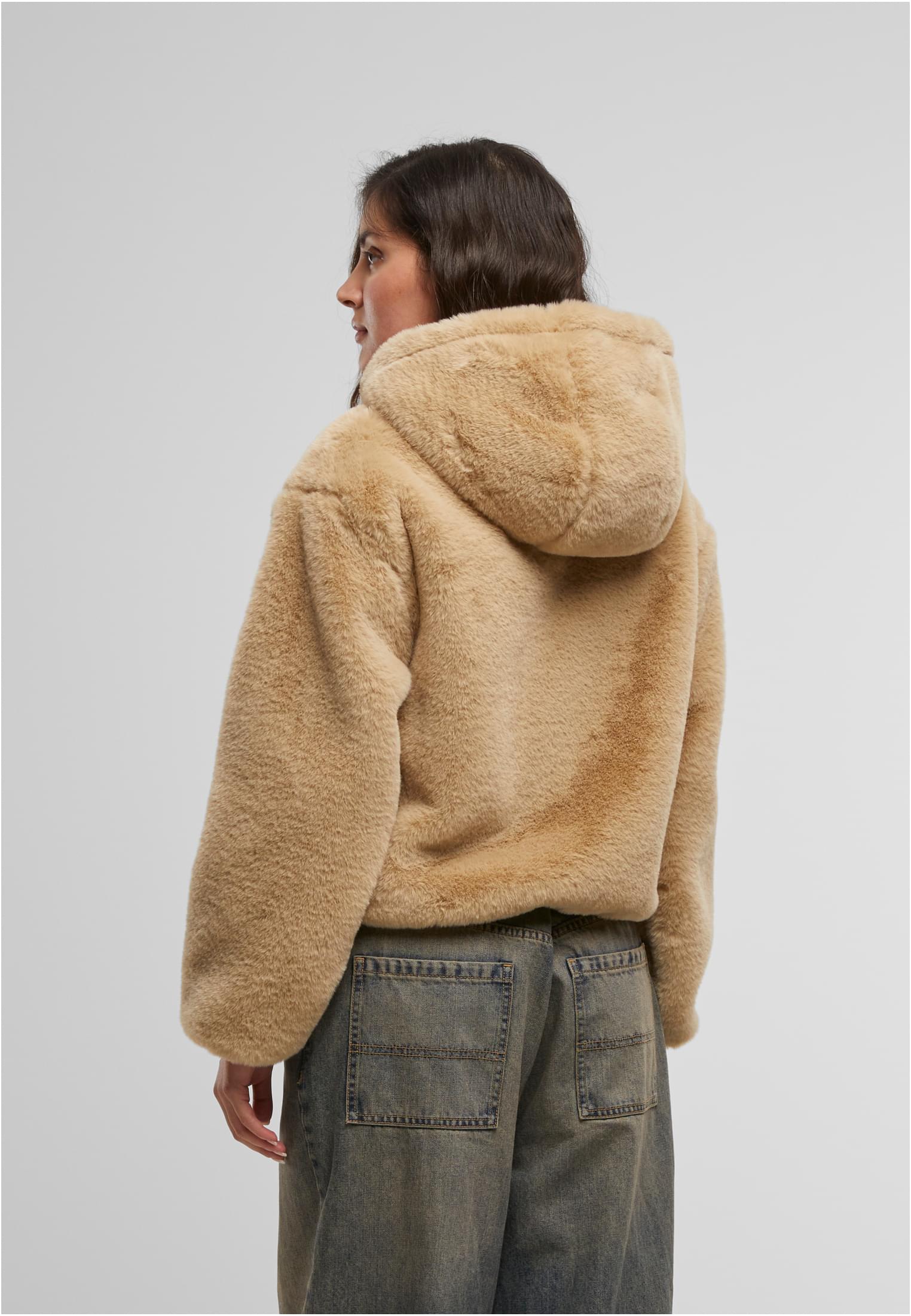 UC Full Zip Faux Fur Hoodie