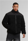 UC Fabric Mix Teddy Puffer Jacket