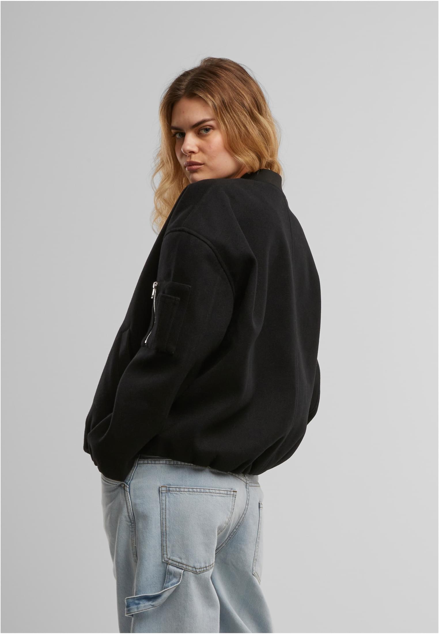 UC Faux Wool Bomber Jacket