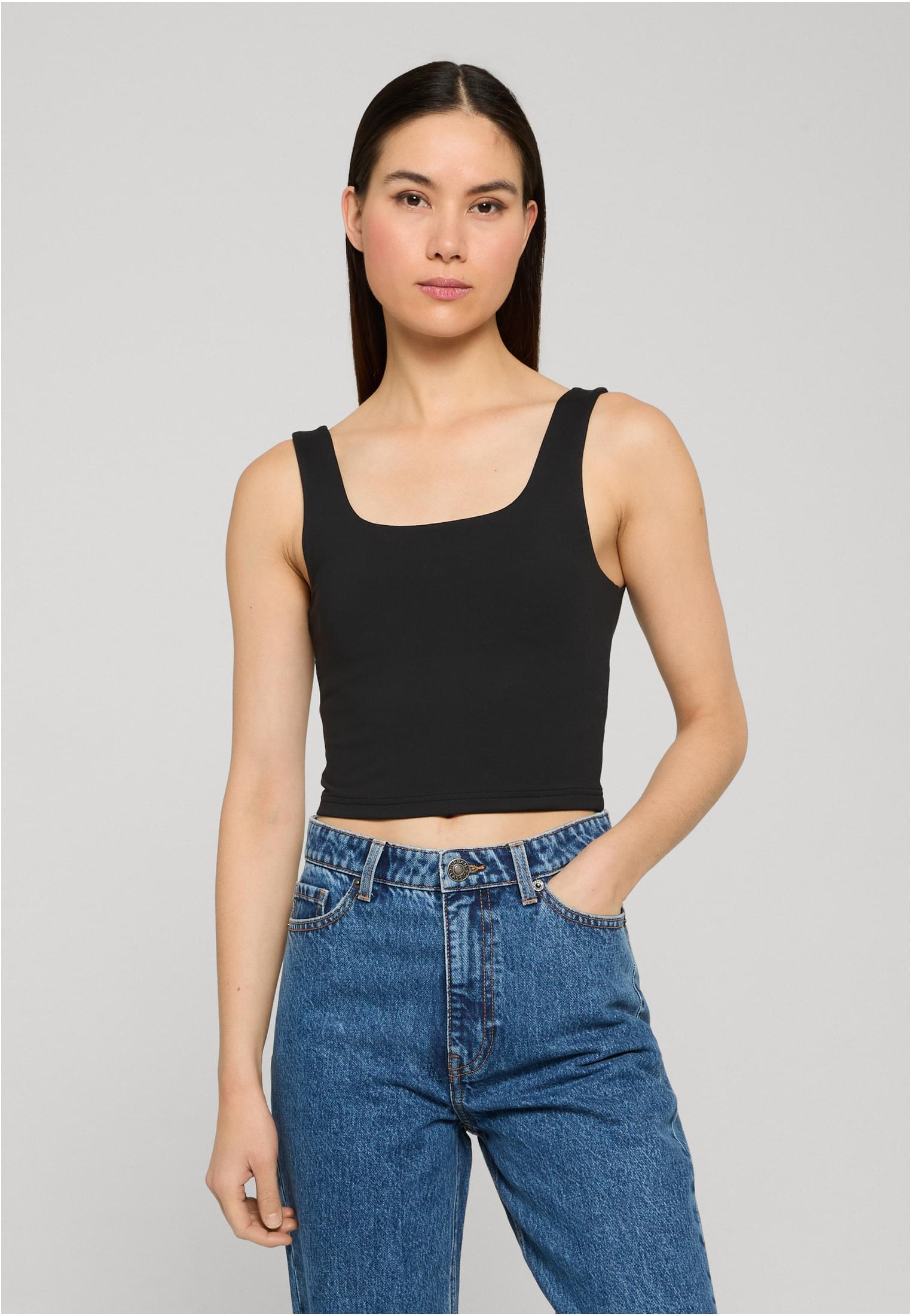 UC Cropped Polyamide Top