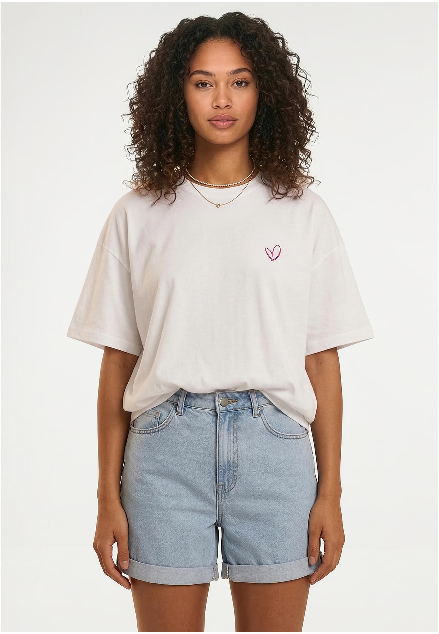 UC Urban Classics Rainbow Heart Logo Loose Tee