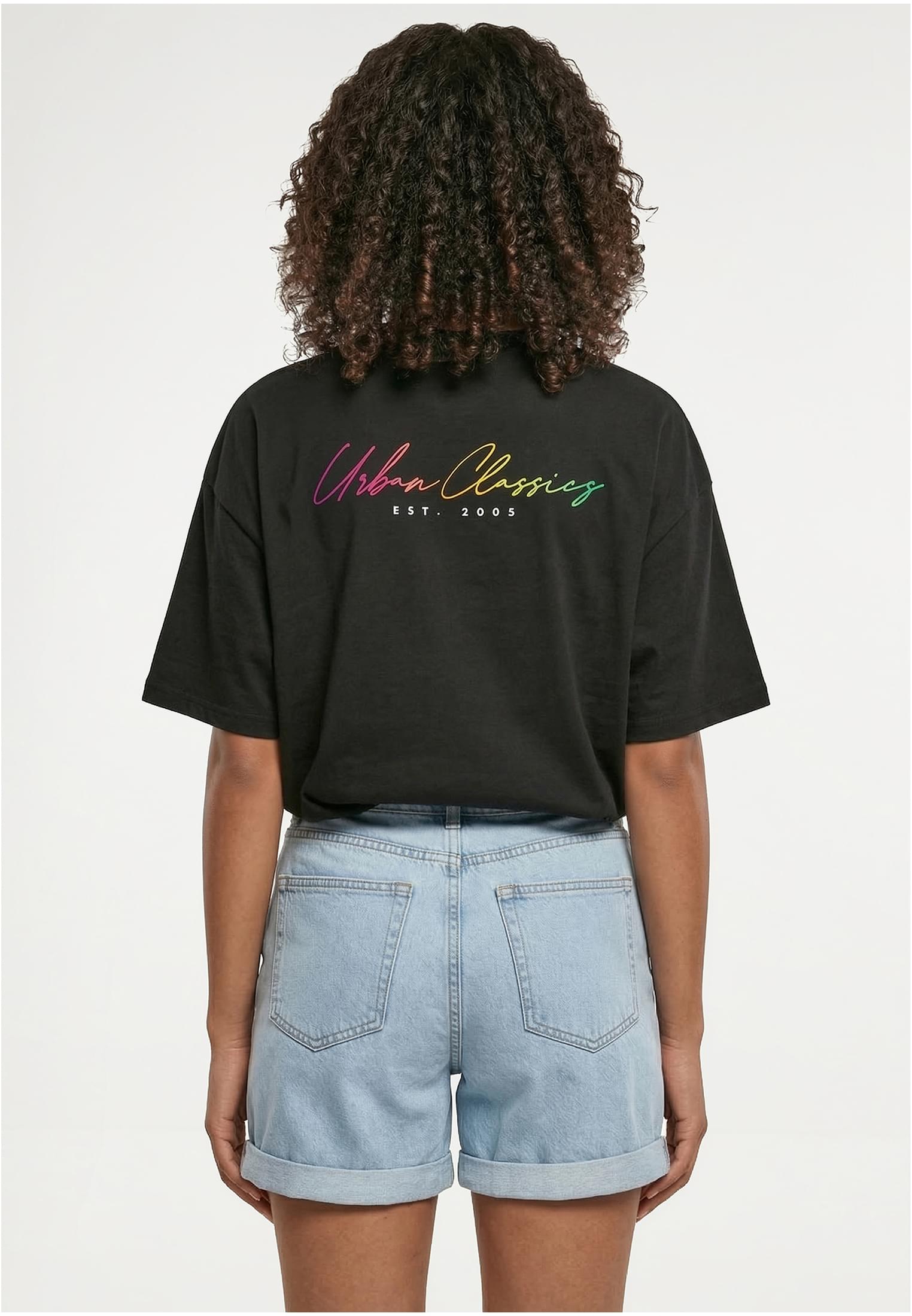 UC Urban Classics Rainbow Heart Logo Loose Tee