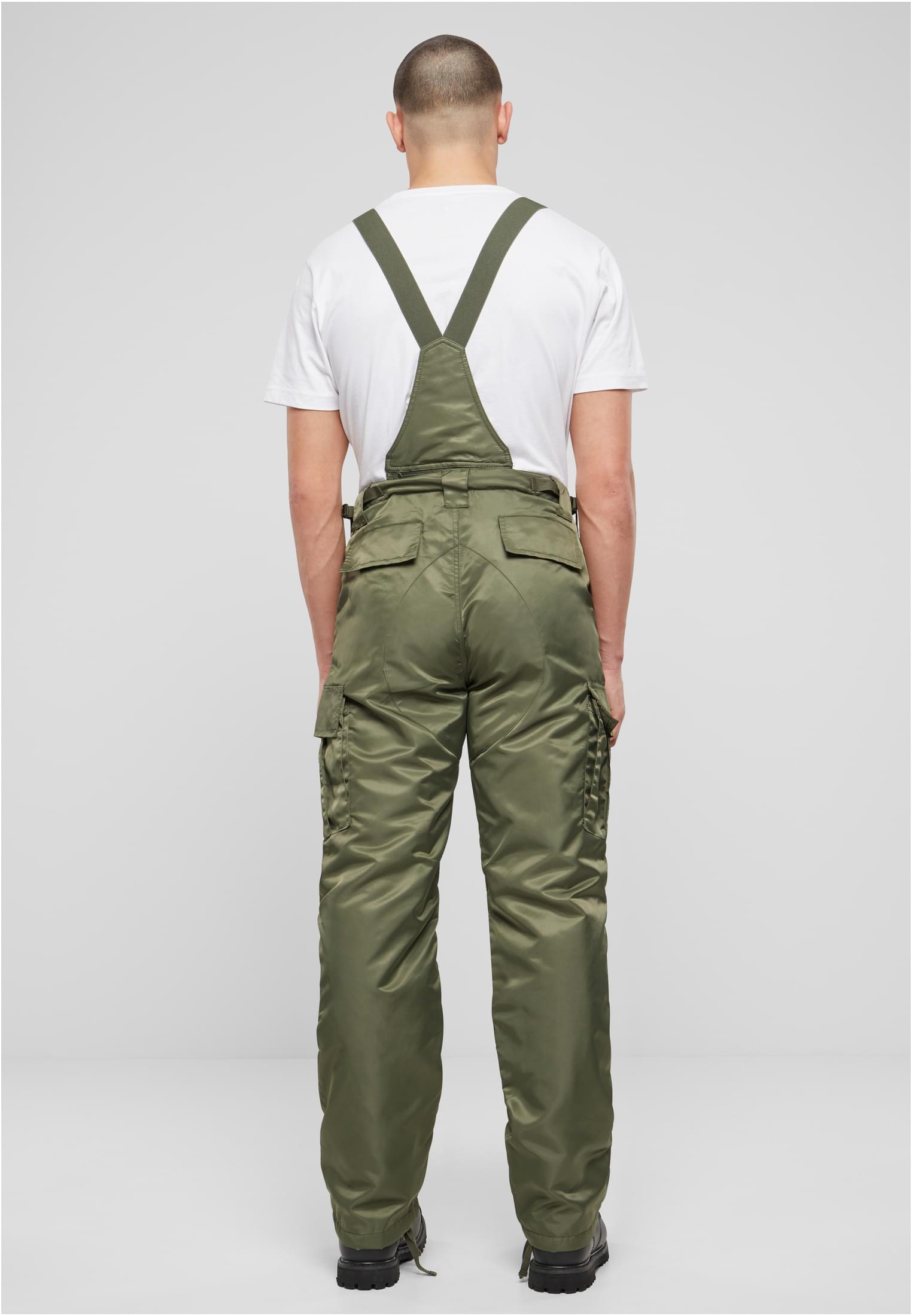 Thermal Dungarees olive XXL - workoutbrands.com