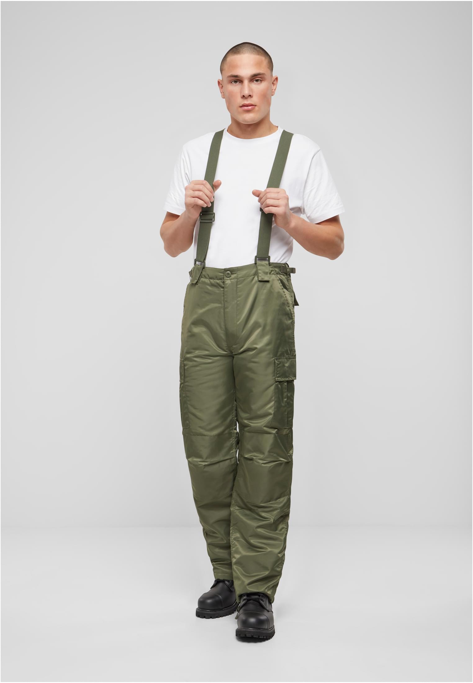 Thermal Dungarees olive XXL - workoutbrands.com