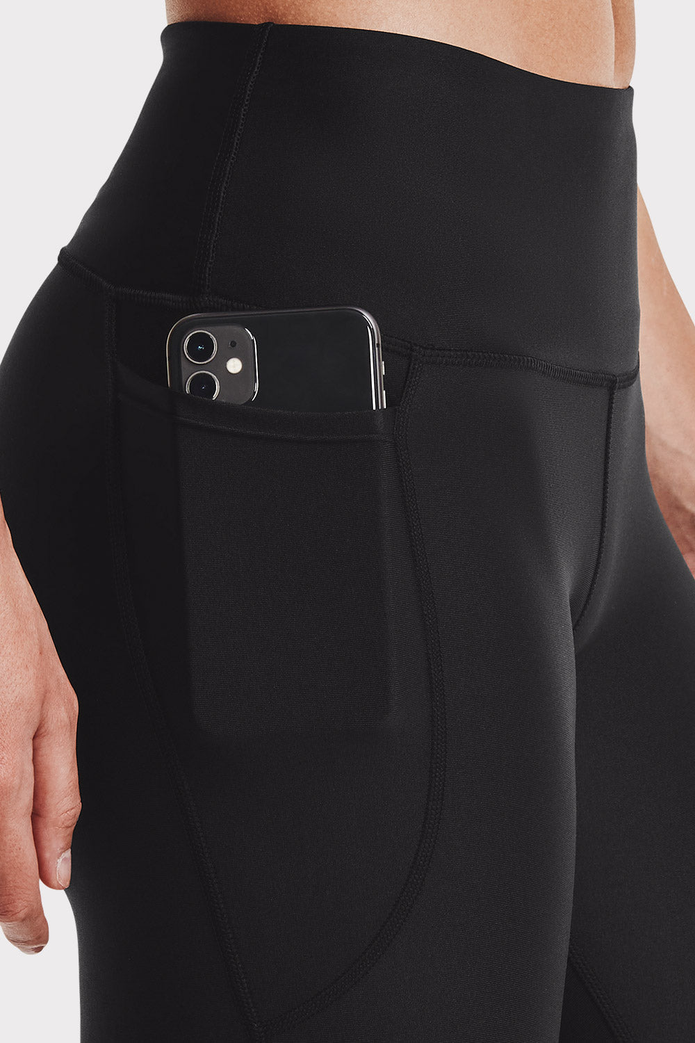 UA Armour Hi Ankle Leg - Black - workoutbrands.com