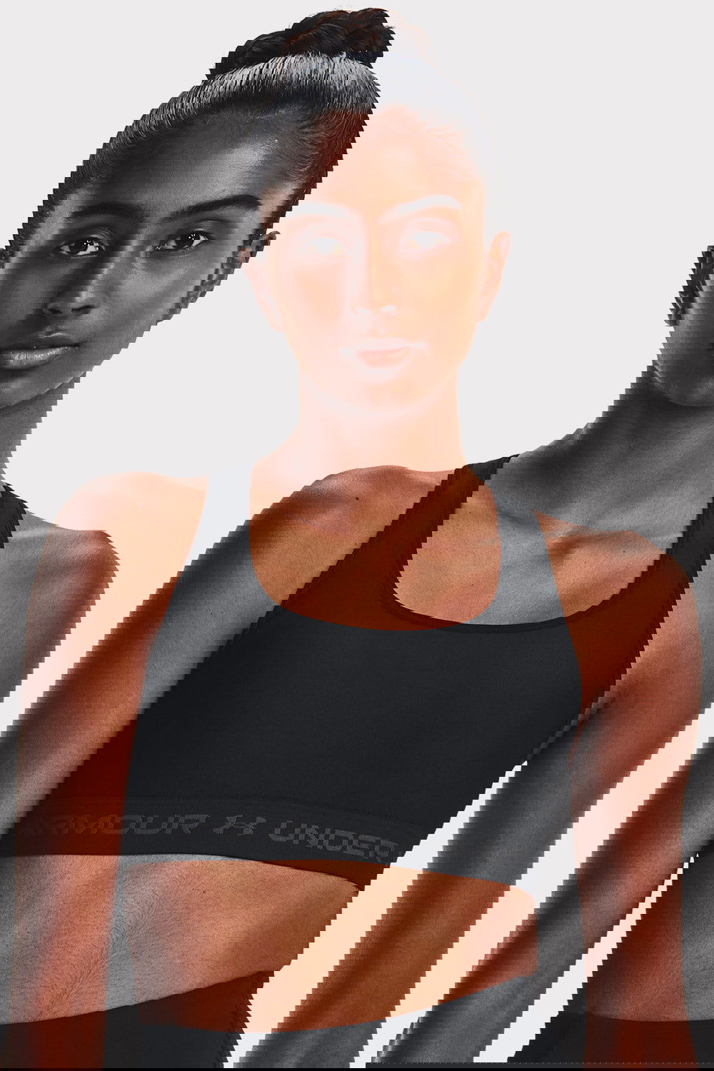 UA Crossback Mid Bra - Black - workoutbrands.com