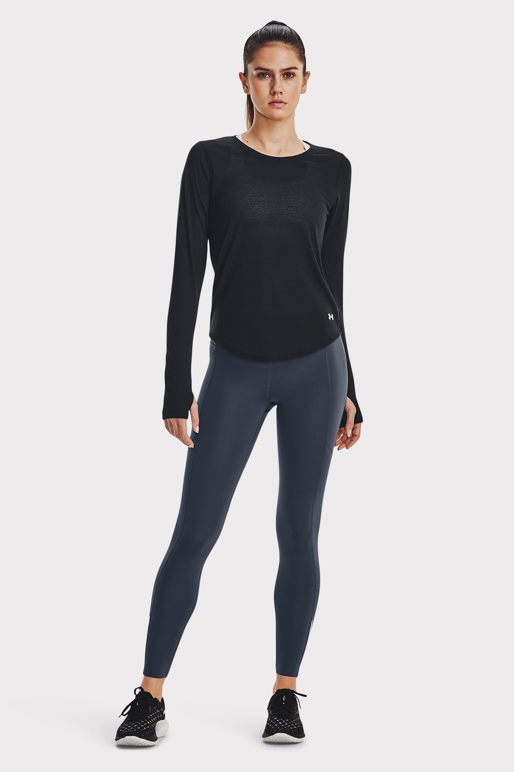 UA Fly Fast 3.0 Tight - Downpour Gray - workoutbrands.com