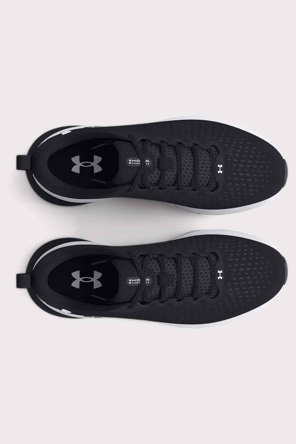 UA HOVR Turbulence - Black/White - workoutbrands.com