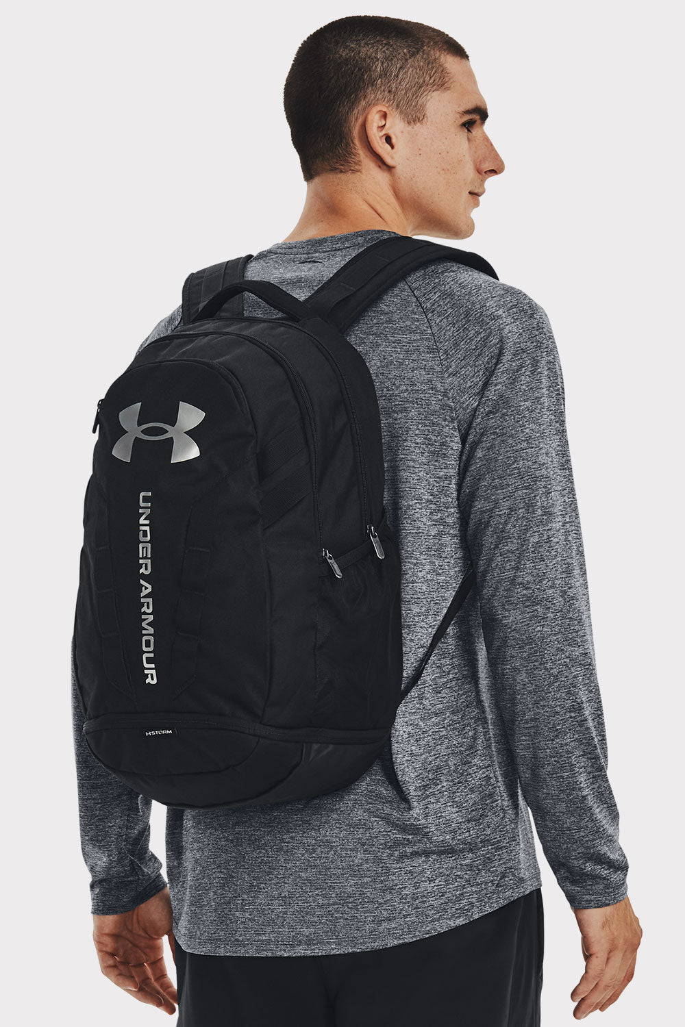 UA Hustle 5.0 Backpack - Black - workoutbrands.com