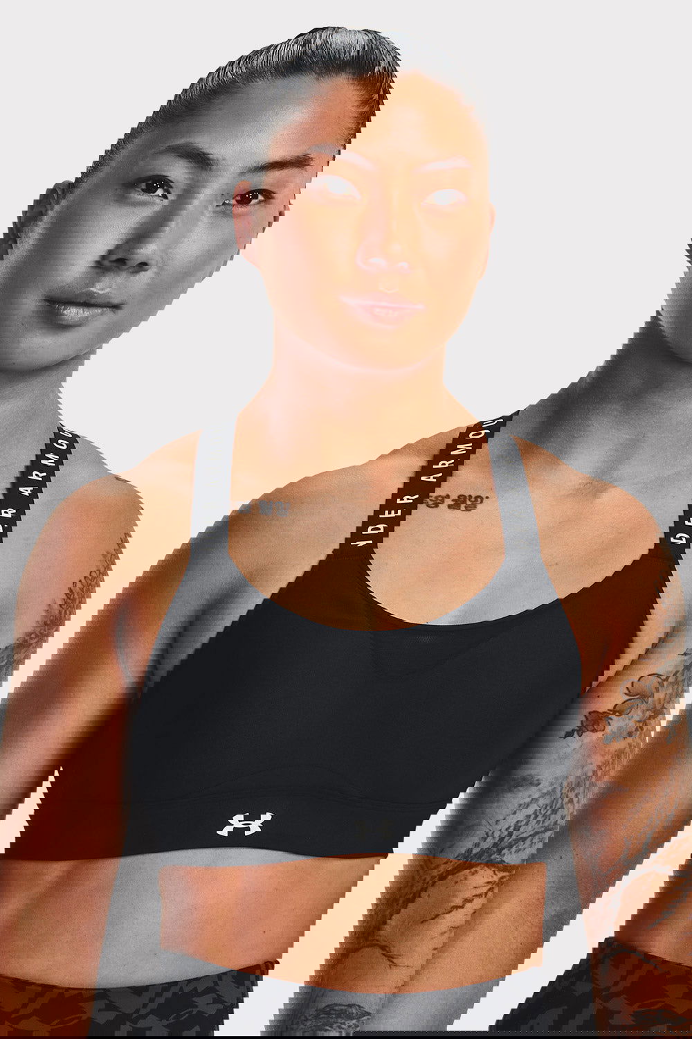 UA Infinity High Bra - Black - workoutbrands.com