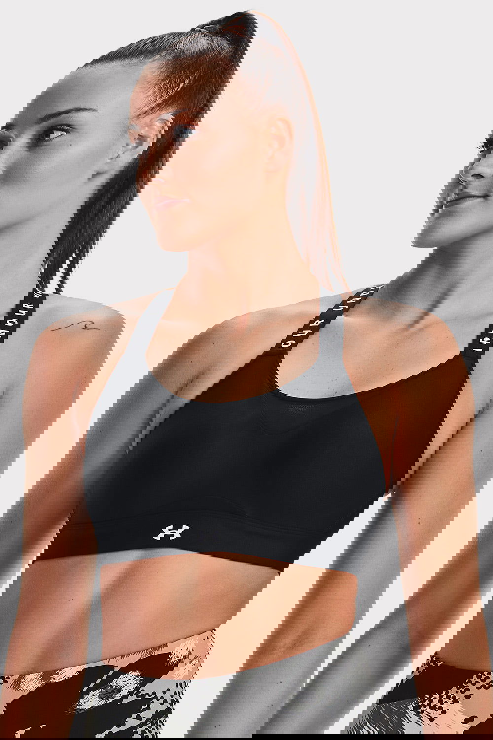 UA Infinity High Bra - Black - workoutbrands.com