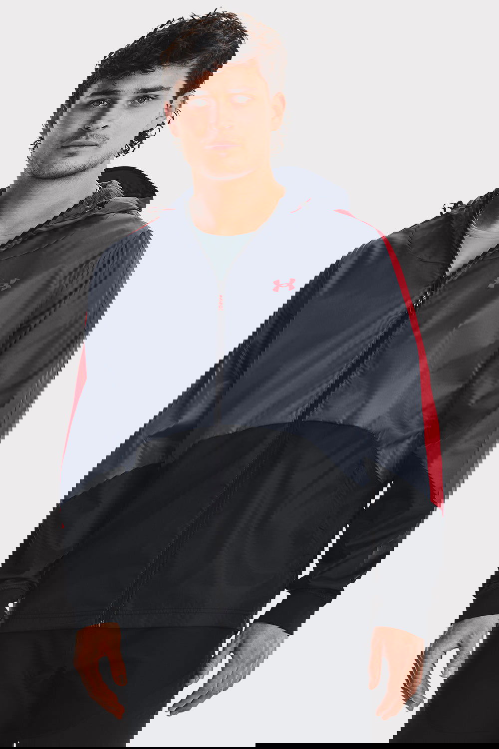 UA Legacy Windbreaker - Downpour Gray - workoutbrands.com